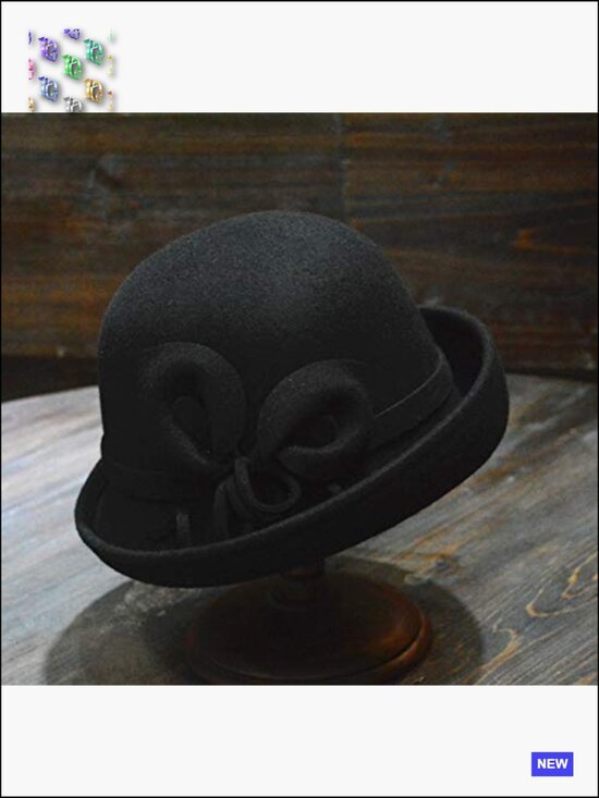 Vintage Wool Felt Bucket Cloche Bowler Hat Church Wedding Dress Fascinator